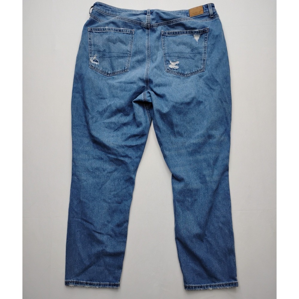 American Eagle Mom Jean Next Level Stretch Womens 18 Blue Denim High Rise 38x28 - Picture 12 of 12
